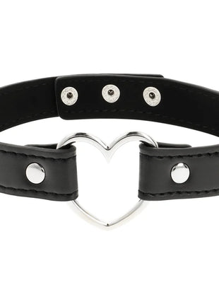 COQUETTE CHIC DESIRE - VEGANES LEDER-HALSKETTE-HERZ-ACCESSOIRE - Halskette