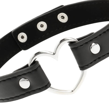 COQUETTE CHIC DESIRE - VEGANES LEDER-HALSKETTE-HERZ-ACCESSOIRE - Halskette