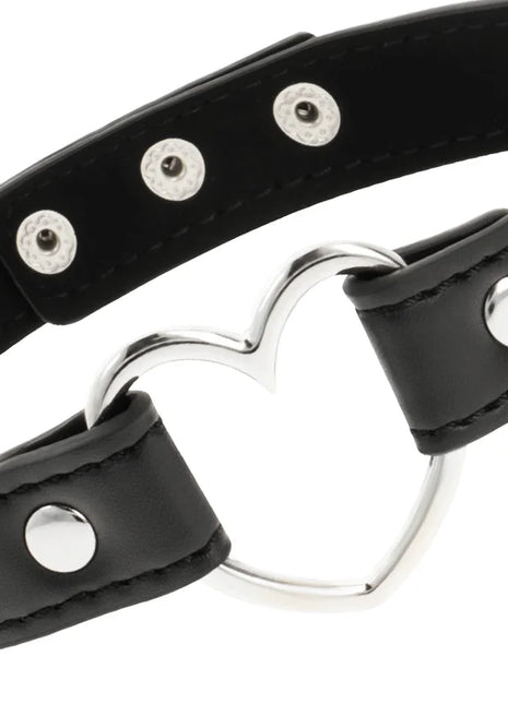 COQUETTE CHIC DESIRE - VEGANES LEDER-HALSKETTE-HERZ-ACCESSOIRE - Halskette
