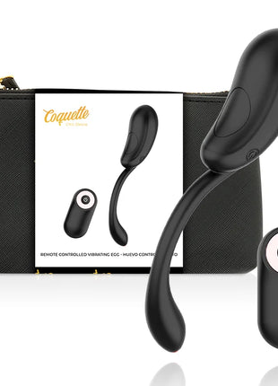 COQUETTE CHIC DESIRE - VIBRATIONSEI FERNBEDIENUNG WIEDERAUFLADBAR SCHWARZ/GOLD - Vibrierendes Ei
