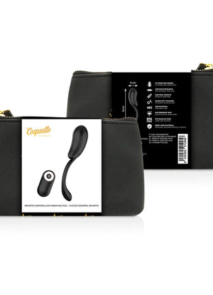 COQUETTE CHIC DESIRE - VIBRATIONSEI FERNBEDIENUNG WIEDERAUFLADBAR SCHWARZ/GOLD - Vibrierendes Ei