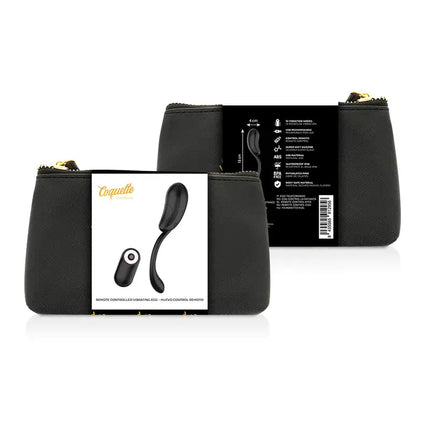 COQUETTE CHIC DESIRE - VIBRATIONSEI FERNBEDIENUNG WIEDERAUFLADBAR SCHWARZ/GOLD - Vibrierendes Ei