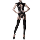 Corsagen-Set 20212 von Grey Velvet - S / schwarz - Bodystocking-Ouvert
