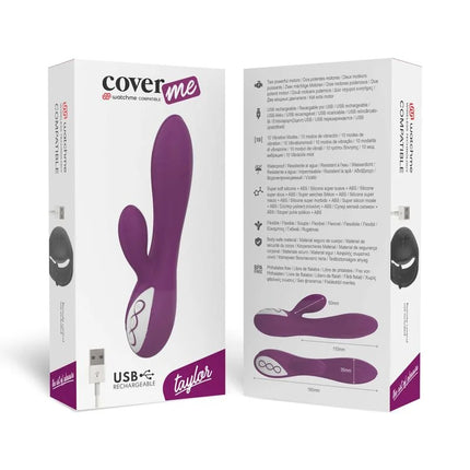 COVERME - TAYLOR-VIBRATOR KOMPATIBEL MIT DER WIRELESS-TECHNOLOGIE VON WATCHME - Rabbit-Vibratoren