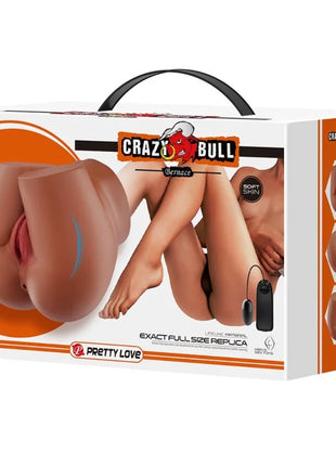 CRAZY BULL - BERNACE ASS VIBRATOR MIT REALISTISCHER VAGINA UND ANUS FLESH FERNBEDIENUNG
