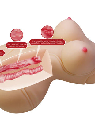 CRAZY BULL - DIANA REALISTISCHER WEIBLICHER TORSO VAGINA UND ANAL 5 KG