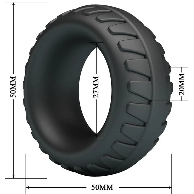 CRAZY BULL - DILSON SILIKONRING MODELL 3 - Penisring ohne Vibration