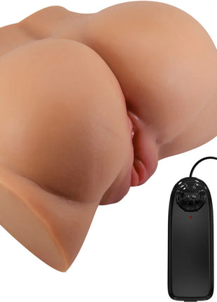 CRAZY BULL - EMILIA ASS VIBRATOR MIT REALISTISCHER VAGINA UND ANUS-FLEISCH-FERNBEDIENUNG