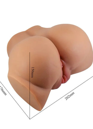 CRAZY BULL - EMILIA ASS VIBRATOR MIT REALISTISCHER VAGINA UND ANUS-FLEISCH-FERNBEDIENUNG