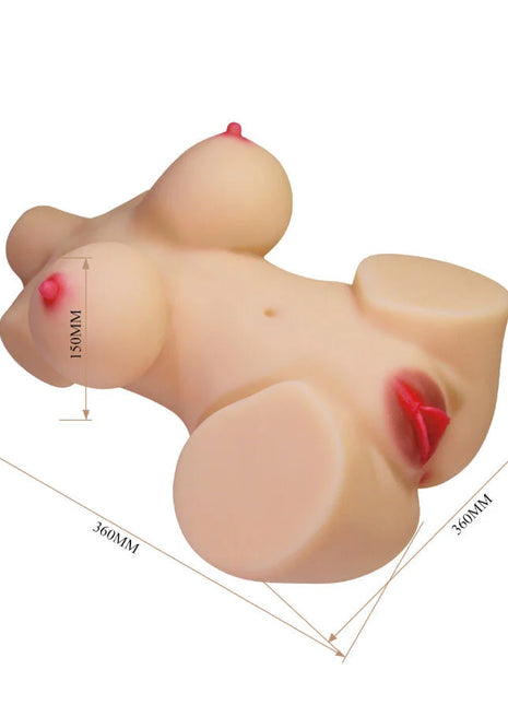 CRAZY BULL - EMMA REALISTISCHER WEIBLICHER TORSO VAGINA UND ANAL 4,8 KG