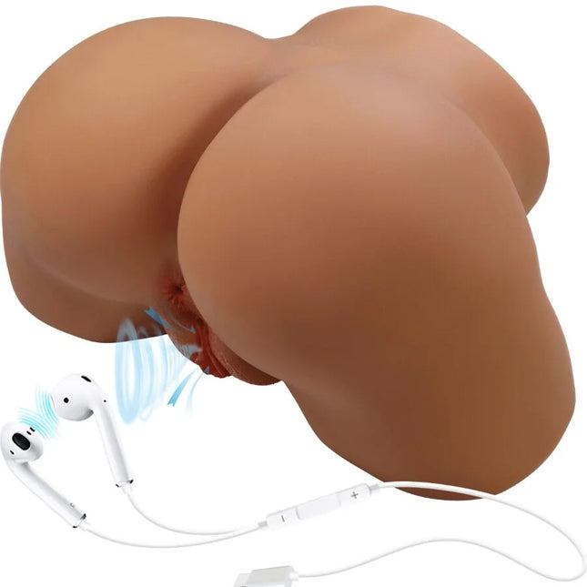 CRAZY BULL - GERIANN REALISTISCHER WEIBLICHER PO-VIBRATOR UND SAUGER MIT TON 5,5 KG