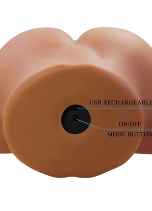 CRAZY BULL - GERIANN REALISTISCHER WEIBLICHER PO-VIBRATOR UND SAUGER MIT TON 5,5 KG