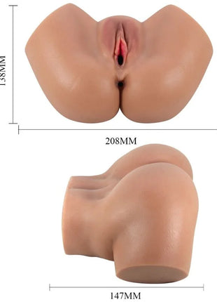 CRAZY BULL - HAILEY VIBRATOR BUTT MIT REALISTISCHER VAGINA UND ANUS-FERNBEDIENUNG