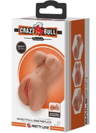 CRAZY BULL - HANNAH DOPPELMASTURBATOR VAGINA & ANUS REALISTISCHER MULATTE