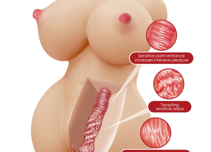 CRAZY BULL - HERTA MINI TORSO REALISTISCHE WEIBLICHE VAGINA 497 G
