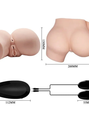 CRAZY BULL - HINTERN MIT REALISTISCHER VAGINA UND ANUS UND VIBRATION - Vagina und Anus mit Vibration