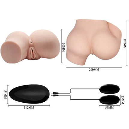 CRAZY BULL - HINTERN MIT REALISTISCHER VAGINA UND ANUS UND VIBRATION - Vagina und Anus mit Vibration