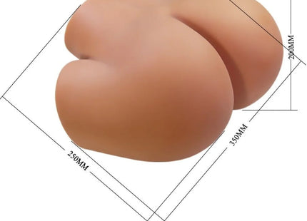 CRAZY BULL - ILANA REALISTISCHER WEIBLICHER PO-VIBRATOR UND SAUGER MIT TON 6,8 KG