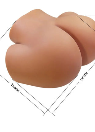 CRAZY BULL - ILANA REALISTISCHER WEIBLICHER PO-VIBRATOR UND SAUGER MIT TON 6,8 KG