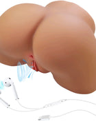 CRAZY BULL - ILANA REALISTISCHER WEIBLICHER PO-VIBRATOR UND SAUGER MIT TON 6,8 KG