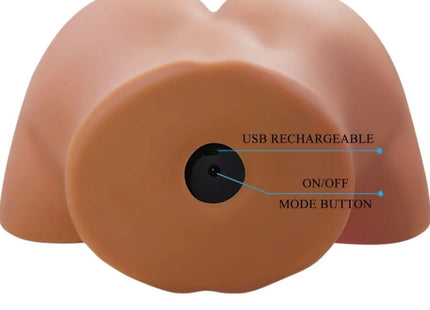 CRAZY BULL - ILANA REALISTISCHER WEIBLICHER PO-VIBRATOR UND SAUGER MIT TON 6,8 KG