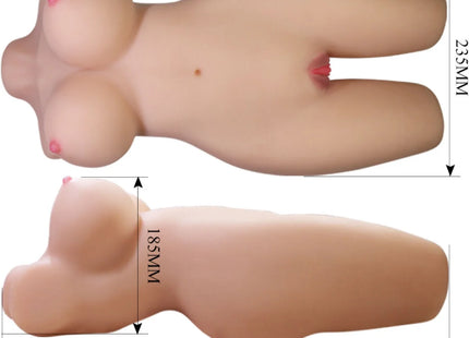 CRAZY BULL - MIA REALISTISCHER WEIBLICHER TORSO VAGINA UND ANAL 8,5 KG