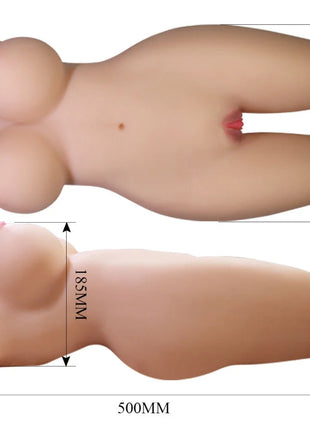 CRAZY BULL - MIA REALISTISCHER WEIBLICHER TORSO VAGINA UND ANAL 8,5 KG