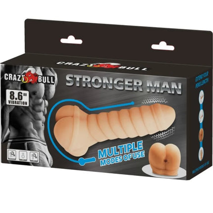 CRAZY BULL - MULTIFUNKTIONALER PENIS 21.8 CM - Anus-Masturbator ohne Vibration