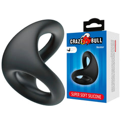 CRAZY BULL – Nestor Ergonomischer Doppelring für Penis & Hoden aus Silikon - Penisring