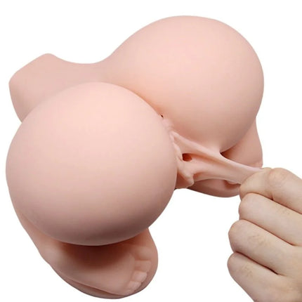 Rosa silikon analplug mit realistischer hautstruktur und anatomischem design, crazy bull realistische hinterhundposition doppelkanal