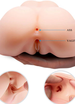 CRAZY BULL - REALISTISCHE VAGINA- UND ANUS-DOPPELVIBRATION