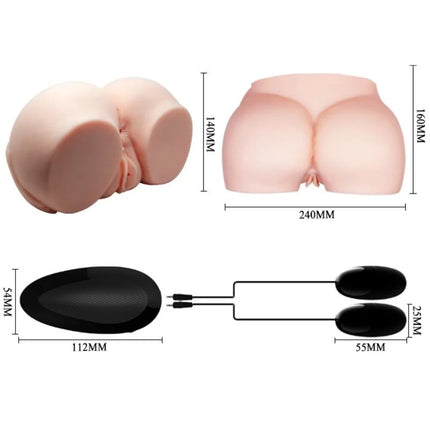 CRAZY BULL - REALISTISCHE VAGINA UND ANUS MIT VIBRATION - Vagina und Anus mit Vibration