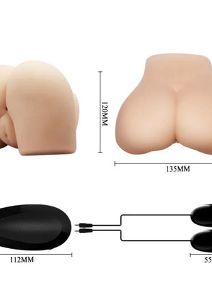 CRAZY BULL - REALISTISCHE VAGINA UND ANUS MIT VIBRATIONSPOSITION 4 - Vagina und Anus mit Vibration