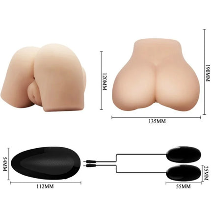 CRAZY BULL - REALISTISCHE VAGINA UND ANUS MIT VIBRATIONSPOSITION 4 - Vagina und Anus mit Vibration