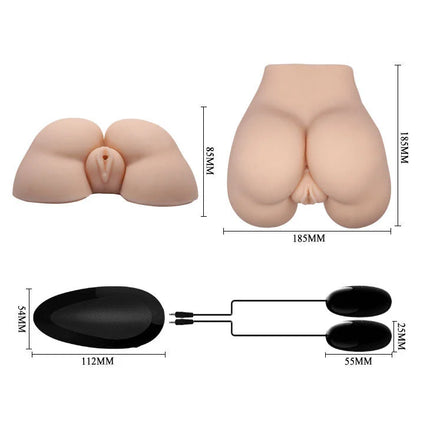 CRAZY BULL - REALISTISCHE VAGINA UND ANUS MIT VIBRATIONSPOSITION 5 - Vagina und Anus mit Vibration