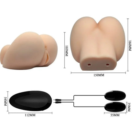 CRAZY BULL - REALISTISCHE VAGINA UND ANUS MIT VIBRATIONSPOSITION 6 - Vagina und Anus mit Vibration