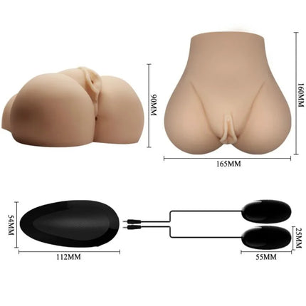 CRAZY BULL - REALISTISCHE VAGINA UND ANUS MIT VIBRATIONSPOSITION 7 - Vagina und Anus mit Vibration