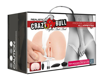 CRAZY BULL - REALISTISCHE VAGINA UND ANUS MIT VIBRATIONSPOSITION 8 - Vagina und Anus mit Vibration