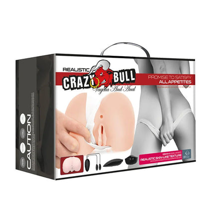 CRAZY BULL - REALISTISCHE VAGINA UND ANUS MIT VIBRATIONSPOSITION 8 - Vagina und Anus mit Vibration