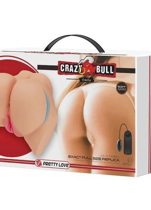 CRAZY BULL - REALISTISCHER VAGINA- UND ANUS-VIBRATOR EMILIA