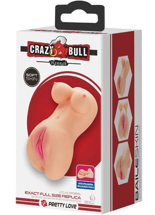 CRAZY BULL - REALISTISCHER VAGINA- UND ANUS-VIBRATOR HANNAH