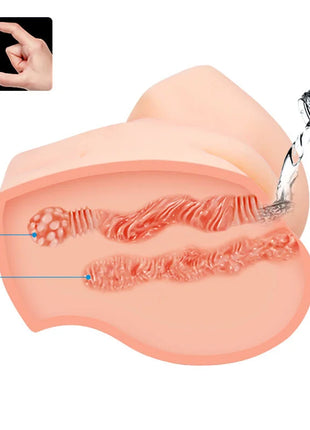 CRAZY BULL - REALISTISCHER VAGINA- UND ANUS-VIBRATOR SAMANTHA