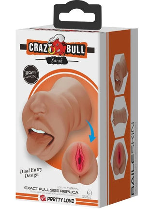 CRAZY BULL - SARAH DOPPELMASTURBATOR MUND & VAGINA FLEISCH