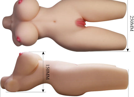 CRAZY BULL - TIFFANY REALISTISCHER WEIBLICHER TORSO VAGINA UND ANAL 5,5 KG
