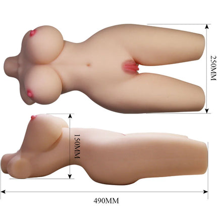 CRAZY BULL - TIFFANY REALISTISCHER WEIBLICHER TORSO VAGINA UND ANAL 5,5 KG