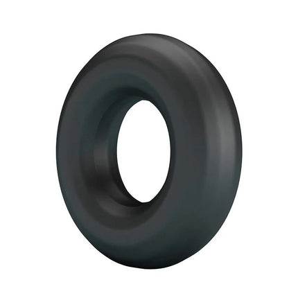 Schwarzer crazy bull penisring aus flexiblem premium-silikon mit länger anhaltender, glatter, matter oberfläche