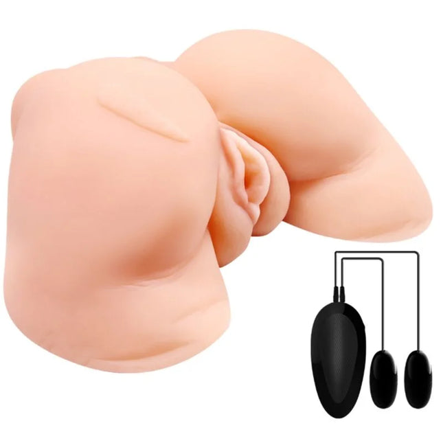 CRAZY BULL - VAGINA UND ANUS MIT REALISTISCHEM NETZ MIT VIBRATION - Anus-Masturbator ohne Vibration