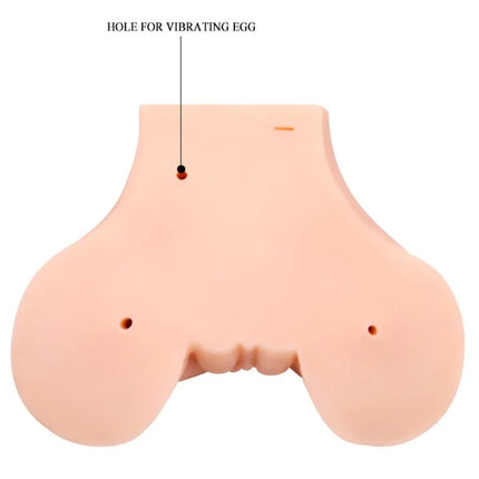 CRAZY BULL - VAGINA UND ANUS MIT REALISTISCHEM NETZ MIT VIBRATION - Anus-Masturbator ohne Vibration