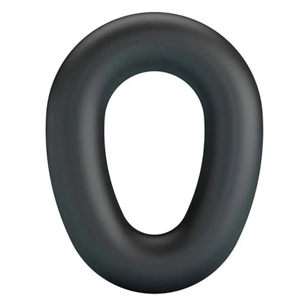 Schwarzer rubber ring aus flexiblem premium-silikon von crazy bull für länger anhaltende stärke und komfort