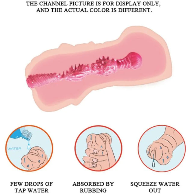 CRAZY BULL - WATER SKIN VAGINA MASTURBADOR MIT VIBRIERENDEN KUGELN - Vaginas mit Vibration